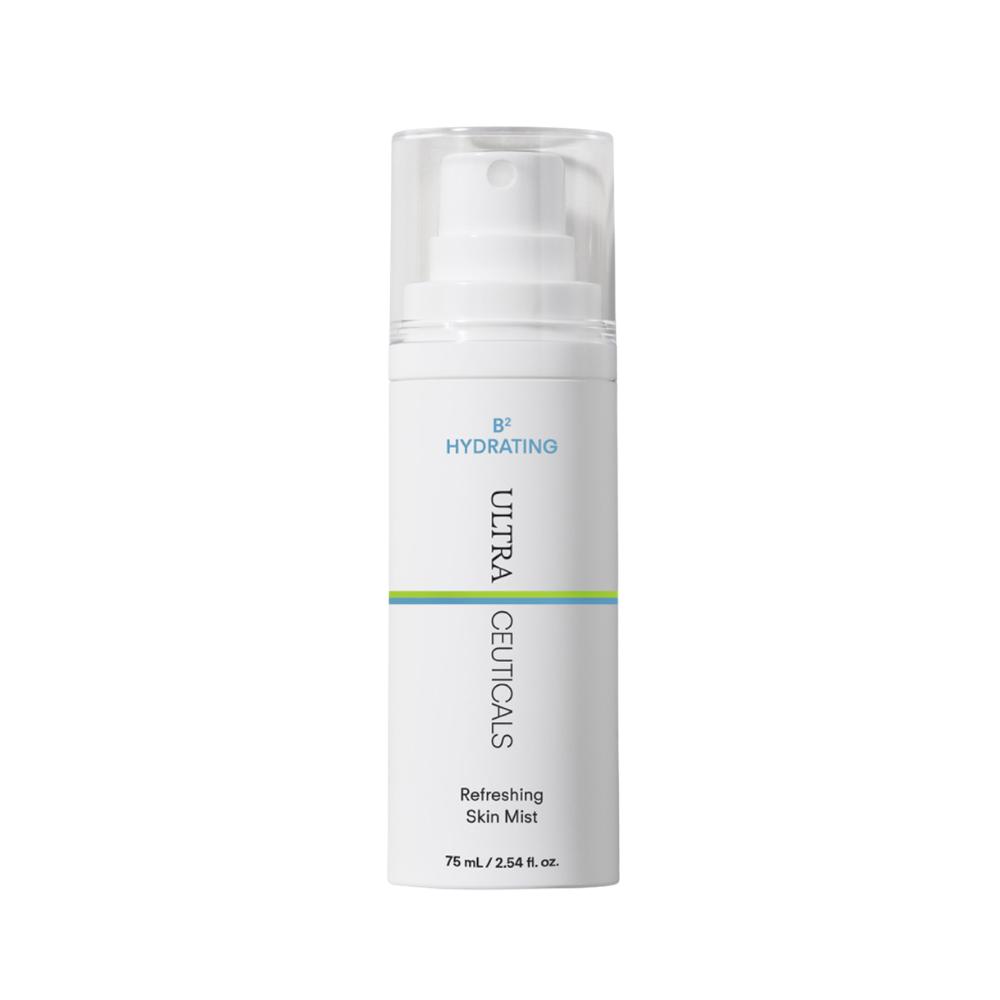 Ultraceuticals B² Hydrating Refreshing Skin Mist 75ml, lightweight facial mist with Hyaluronic Acid, Niacinamide and Panthenol for dry, dehydrated skin.