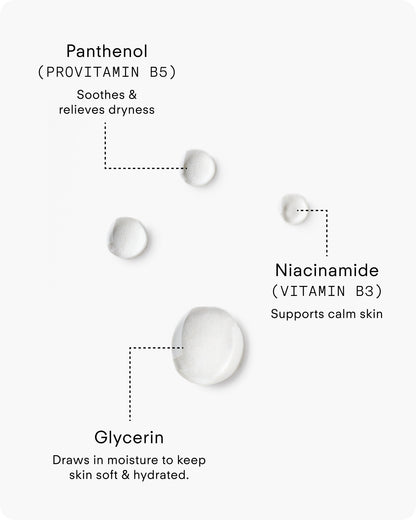 Ultraceuticals B² Hydrating Refreshing Skin Mist with Panthenol Vitamin B5, Niacinamide Vitamin B3 and Glycerin to soothe dryness and support skin hydration.