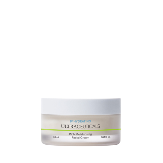 Ultraceuticals B² Hydrating Rich Moisturising Facial Cream 60mL for dry to very dry skin and long-lasting barrier-support hydration.
