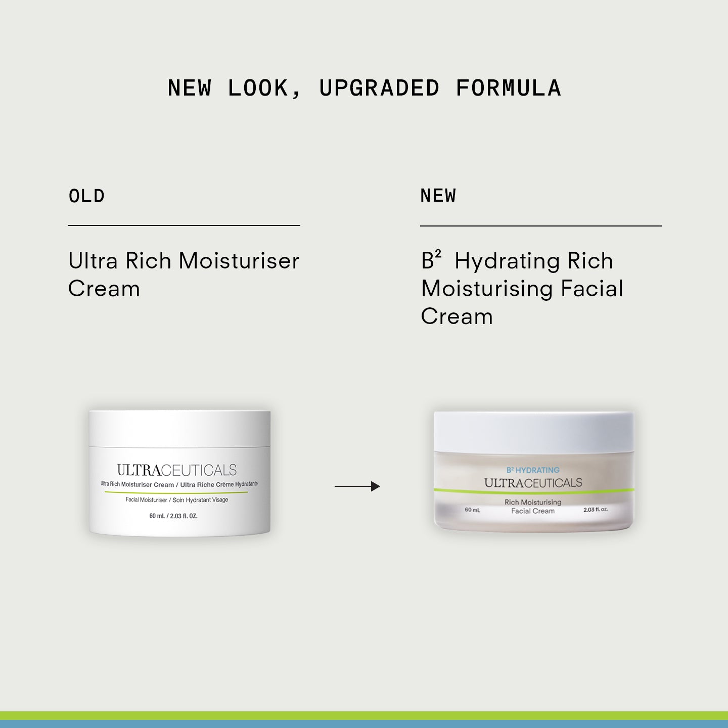 Ultraceuticals B² Hydrating Rich Moisturising Facial Cream new look upgraded formula, formerly Ultra Rich Moisturiser Cream.