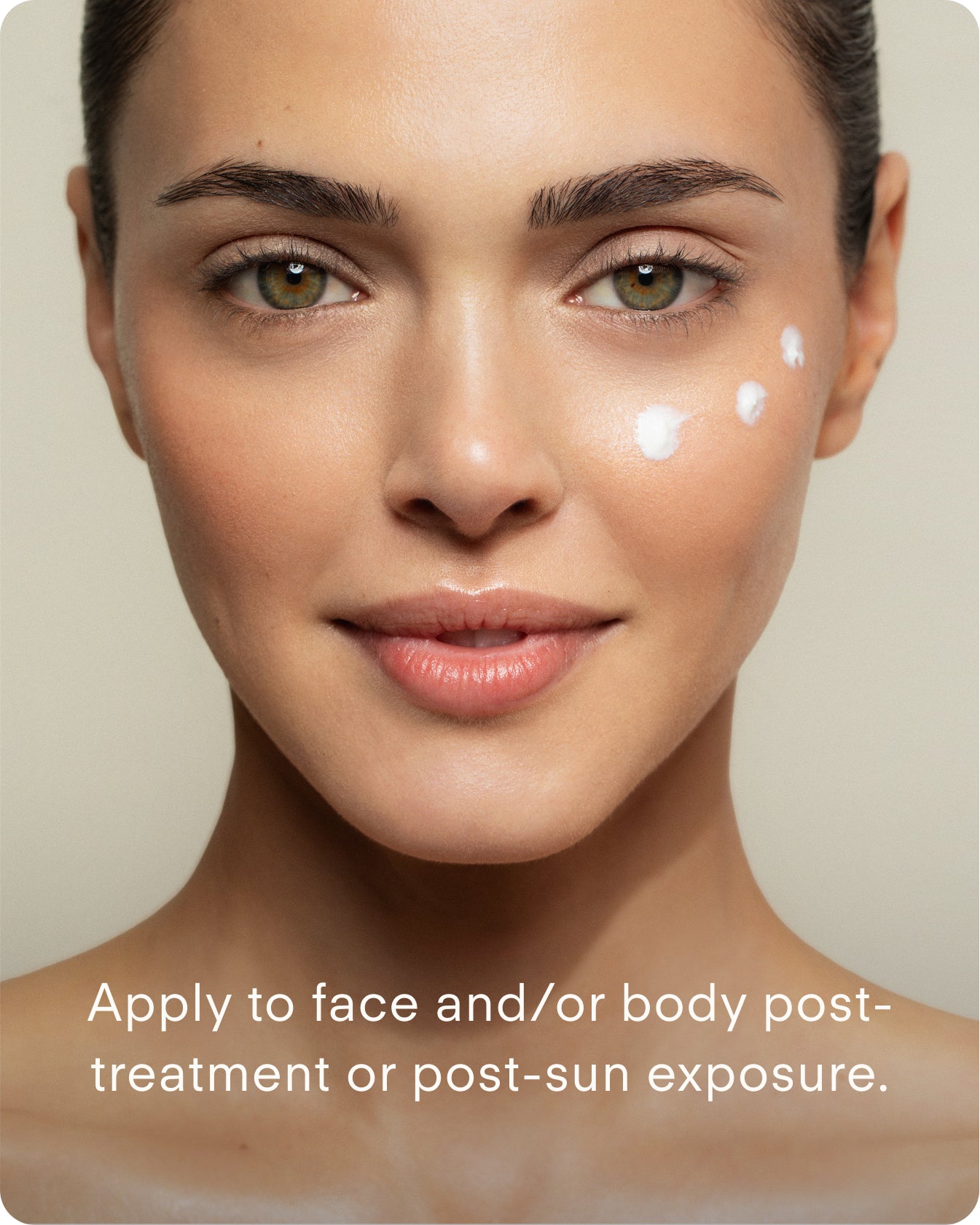 Ultraceuticals B² Hydrating Soothing Recovery Cream how to use for post-treatment care and post-sun recovery on face and body.