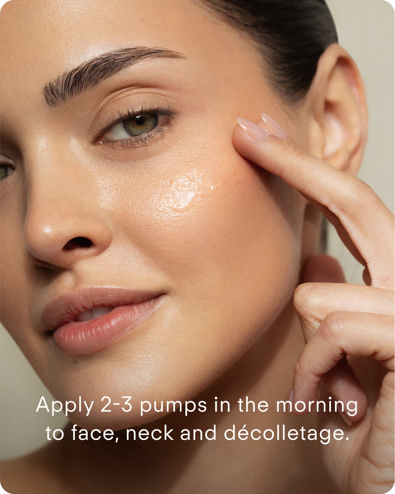 Ultraceuticals B² Hydrating HA 360 Facial Serum applied to the face for smoother, plumper and more hydrated skin.