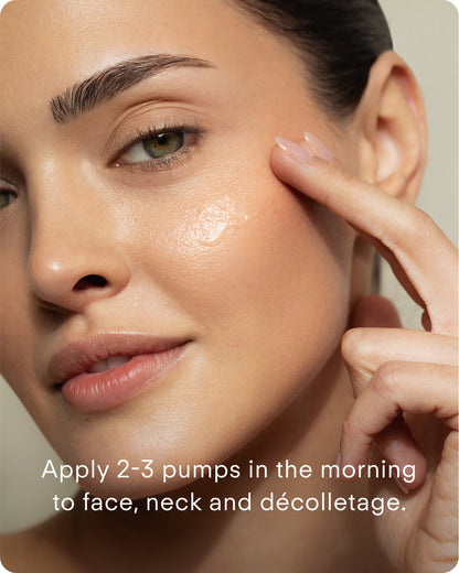 Ultraceuticals B² Hydrating HA 360 Facial Serum applied to the face for smoother, plumper and more hydrated skin.