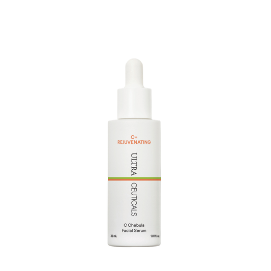Ultraceuticals C+ Rejuvenating C Chebula Facial Serum for visibly firmer, brighter and more radiant skin.