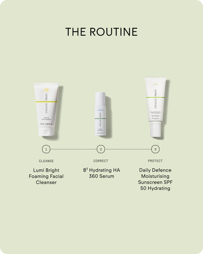 Ultraceuticals Daily Defence Moisturising Sunscreen SPF 30 Hydrating as the final morning skincare step for broad-spectrum protection and lasting hydration.
