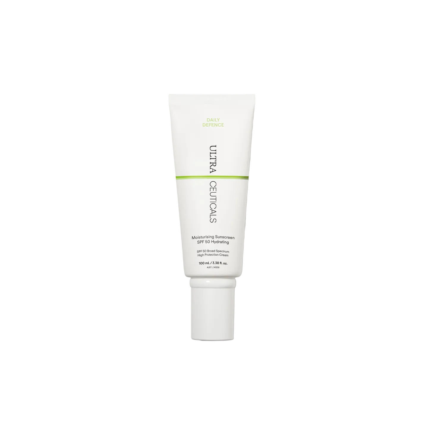 Ultraceuticals Daily Defence Moisturising Sunscreen SPF 50 Hydrating for broad-spectrum UVA and UVB protection with lasting hydration.