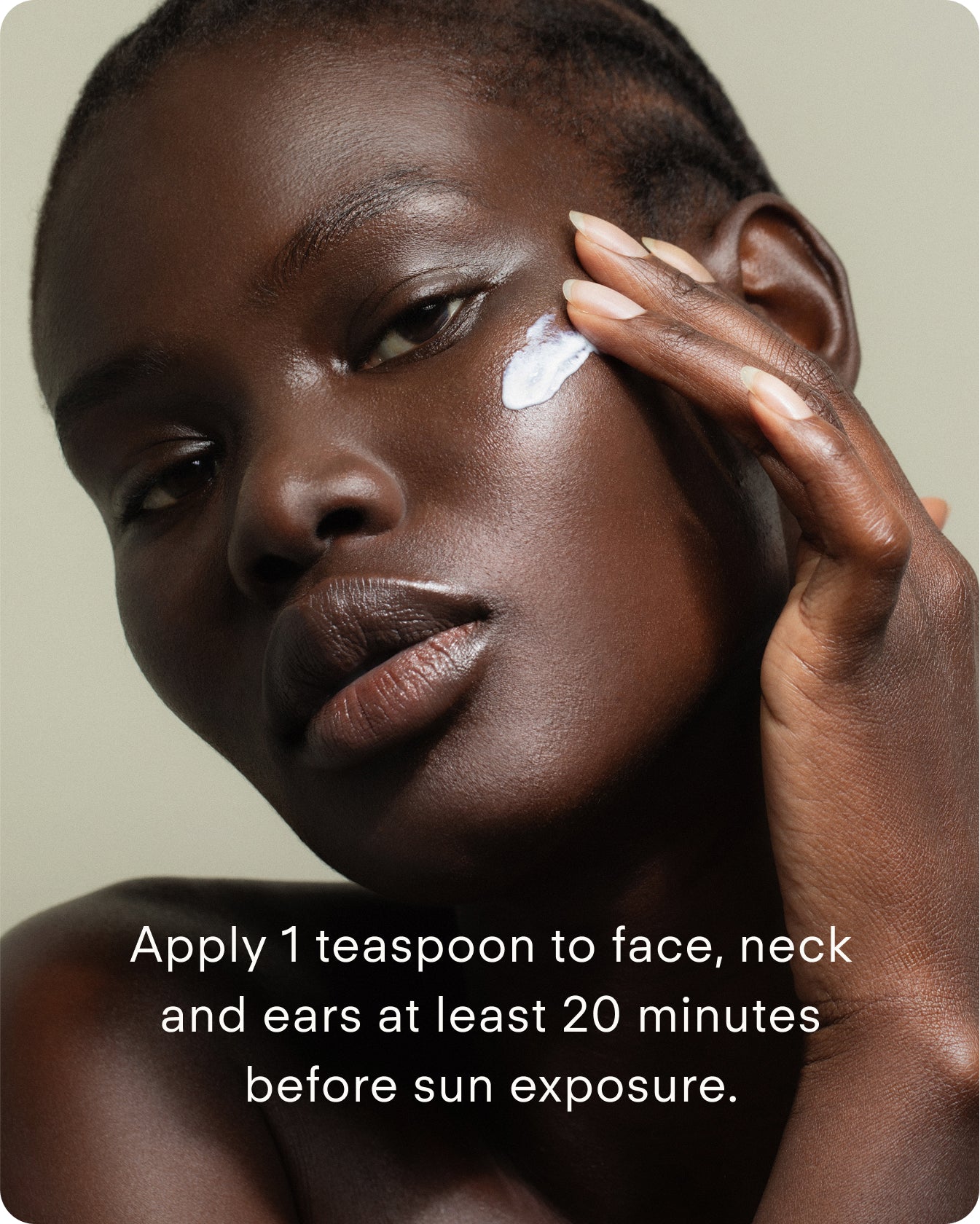 Ultraceuticals Daily Defence Moisturising Sunscreen SPF 50 Hydrating applied to the face for daily high-protection sun defence.