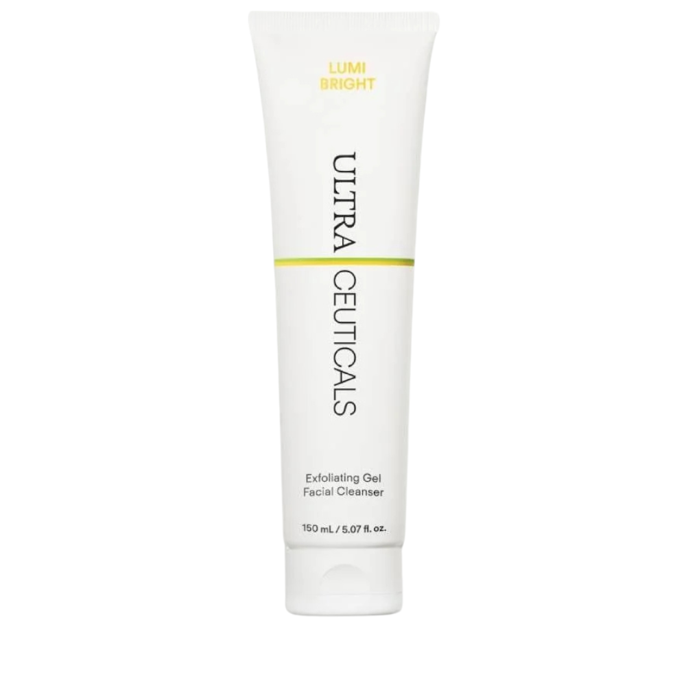 Ultraceuticals Lumi Bright Exfoliating Gel Facial Cleanser brightening exfoliating cleanser for smoother skin texture, clearer pores and a more radiant even-looking complexion.