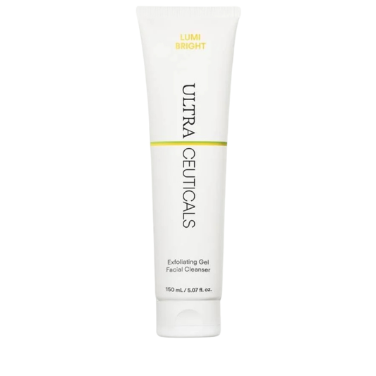 Ultraceuticals Lumi Bright Exfoliating Gel Facial Cleanser brightening exfoliating cleanser for smoother skin texture, clearer pores and a more radiant even-looking complexion.