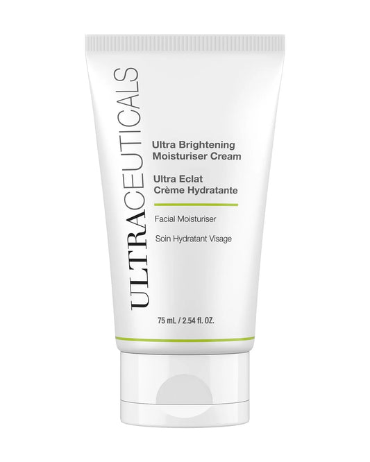 Ultraceuticals Ultra Brightening Moisturiser Cream brightening moisturiser with niacinamide, ceramide NP and sodium hyaluronate to hydrate, nourish and support a more radiant-looking complexion.