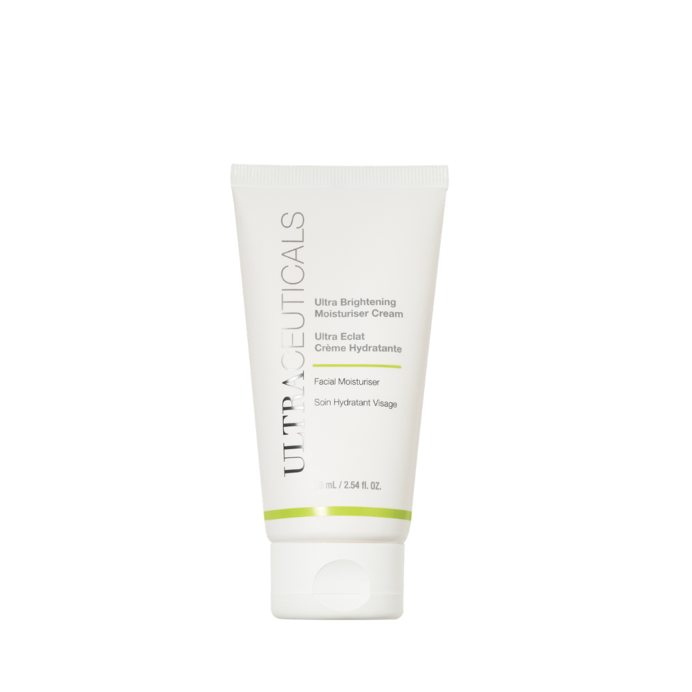 Ultraceuticals Ultra Brightening Moisturiser Cream brightening moisturiser with niacinamide, ceramide NP and sodium hyaluronate to hydrate, nourish and support a more radiant-looking complexion.