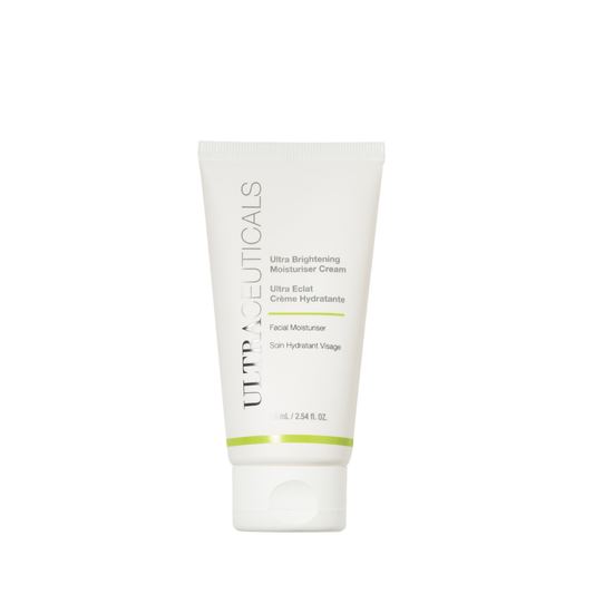 Ultraceuticals Ultra Brightening Moisturiser Cream brightening moisturiser with niacinamide, ceramide NP and sodium hyaluronate to hydrate, nourish and support a more radiant-looking complexion.