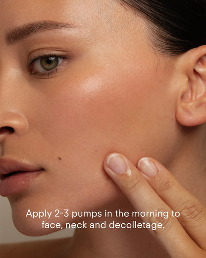 Ultraceuticals Ultra Brightening Serum Mild morning application to face neck and decolletage for gentle skin brightening and clarity support.