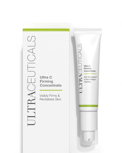 Ultraceuticals Ultra C Firming Concentrate vitamin C peptide serum for firmer brighter smoother-looking skin.