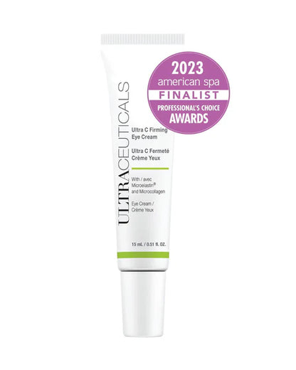 Ultraceuticals Ultra C Firming Eye Cream vitamin C eye cream for firmness elasticity brightness and fine line support around the eye area.