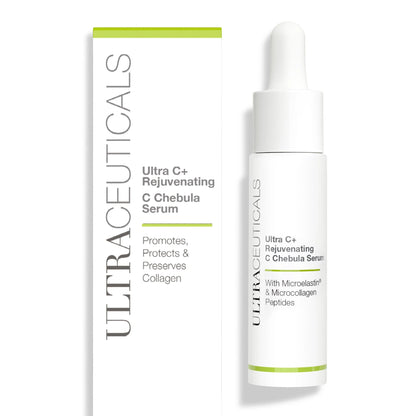 Ultraceuticals Ultra C+ Rejuvenating C Chebula Serum vitamin C serum for skin firmness brightness collagen support and antioxidant protection.