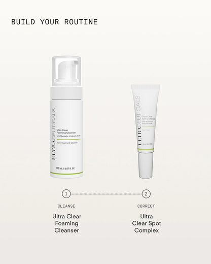 Ultraceuticals Ultra Clear Spot Complex how to apply directly onto blemishes for targeted breakout treatment and clearer-looking skin.