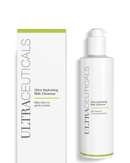 Ultraceuticals Ultra Hydrating Milk Cleanser rich milky cleanser for dry skin, makeup removal and daily barrier-supportive cleansing.