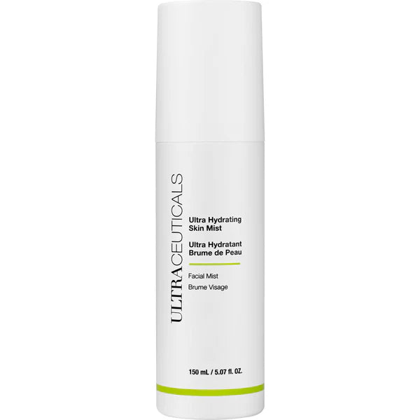 Ultraceuticals Ultra Hydrating Skin Mist hydrating facial mist for dehydrated skin moisture balance softness suppleness and all-day skin comfort.