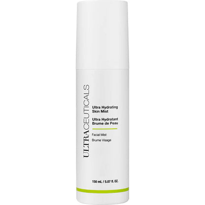 Ultraceuticals Ultra Hydrating Skin Mist hydrating facial mist for dehydrated skin moisture balance softness suppleness and all-day skin comfort.