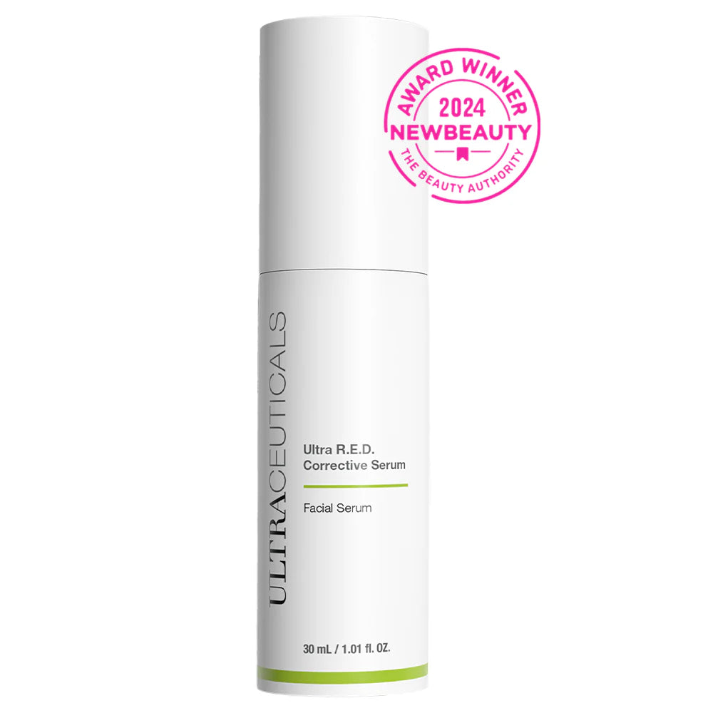 Ultraceuticals Ultra R.E.D Corrective Serum calming serum for visible redness sensitive skin barrier support and a more even-looking complexion.