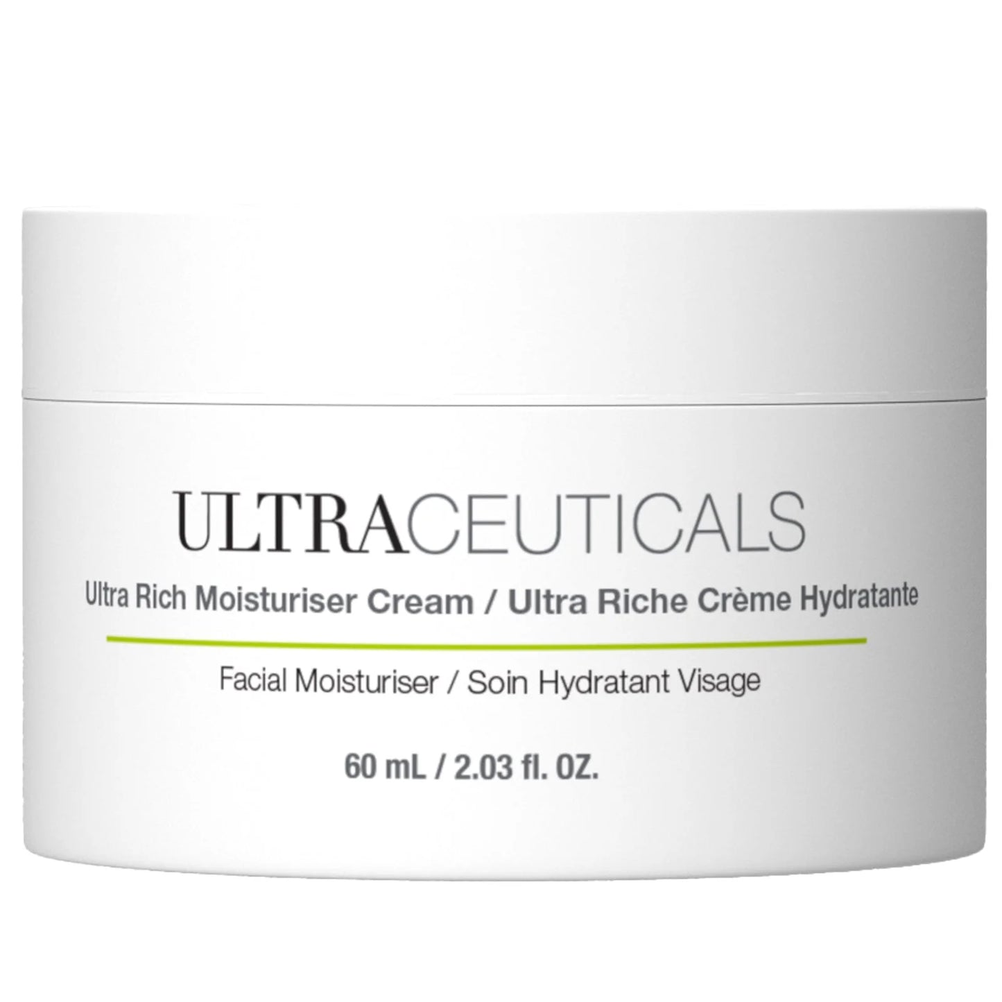 Ultraceuticals Ultra Rich Moisturiser Cream intensive facial moisturiser for dry to very dry skin with rich long-lasting hydration and nourishment.