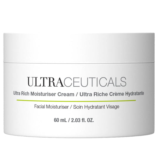 Ultraceuticals Ultra Rich Moisturiser Cream intensive facial moisturiser for dry to very dry skin with rich long-lasting hydration and nourishment.