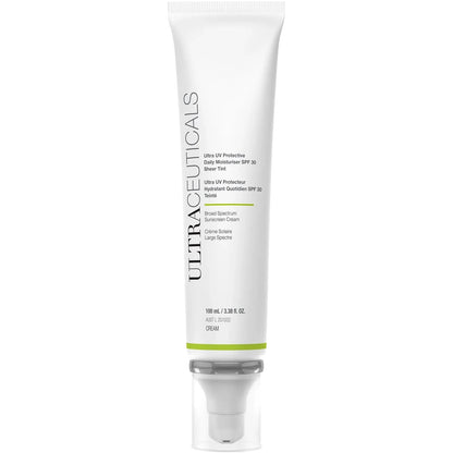 Ultraceuticals Ultra UV Protective Daily Moisturiser SPF30 Sheer Tint lightweight broad-spectrum sunscreen with a radiant sheer tint for daily wear.