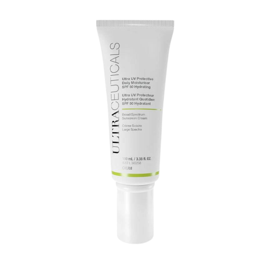 Ultraceuticals Ultra UV Protective Daily SPF 50 Hydrating award-winning broad-spectrum sunscreen for daily UVA and UVB protection with lasting hydration.