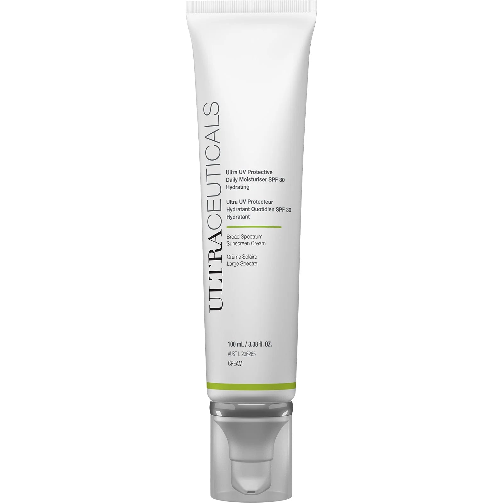 Ultraceuticals Ultra UV Protective Daily SPF 30 Hydrating broad-spectrum daily sunscreen with lightweight hydration for normal to dry and combination skin.