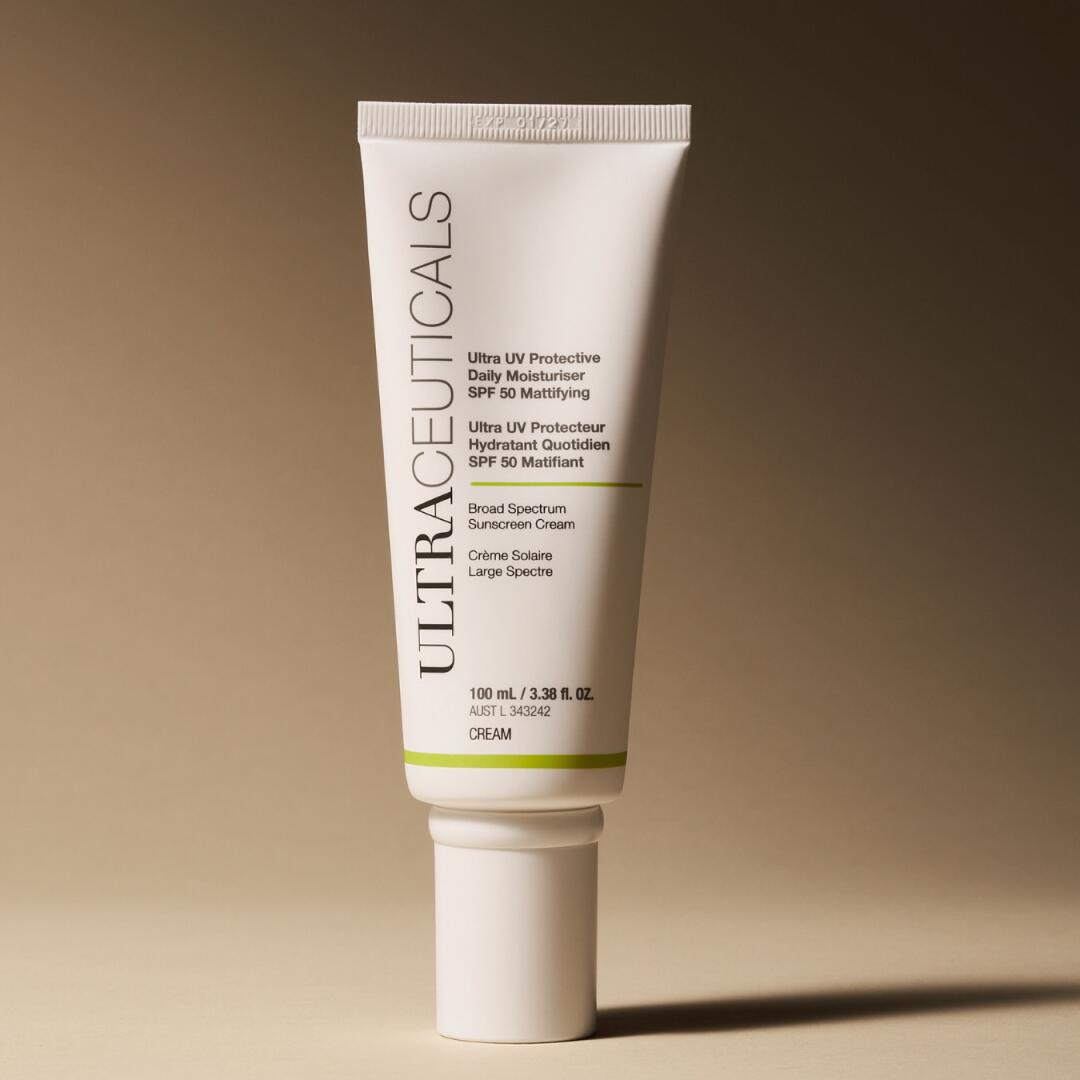 Ultraceuticals Ultra UV Protective Daily SPF 50 Mattifying lightweight facial sunscreen with mattifying finish for daily broad-spectrum UVA and UVB defence.