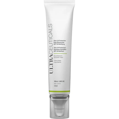 Ultraceuticals Ultra UV Protective Daily Moisturiser SPF 30 Mattifying lightweight broad-spectrum sunscreen for oily and combination skin with a matte finish.