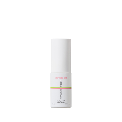 Ultraceuticals Youth Boost ExoSignal GF² Facial Serum Mini 10ml with plant-derived exosomes and dual growth factors for firmer, smoother, more resilient skin.