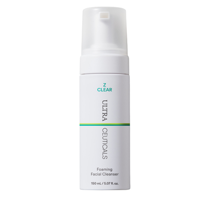 Ultraceuticals Z Clear Foaming Facial Cleanser 150ml for breakout-prone, oily and congested skin with Mandelic and Salicylic Acid.