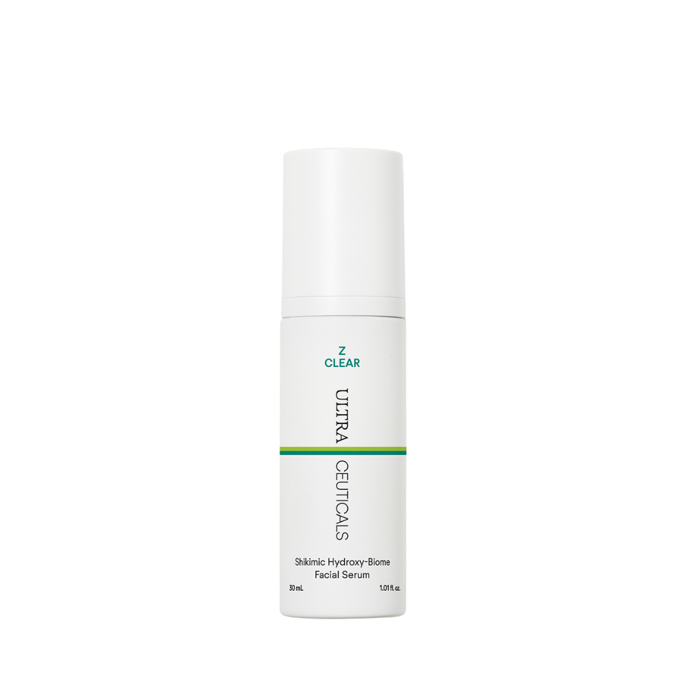 Ultraceuticals Z Clear Shikimic Hydroxy-Biome Facial Serum 30ml for breakouts, congestion, excess oil and uneven skin texture.