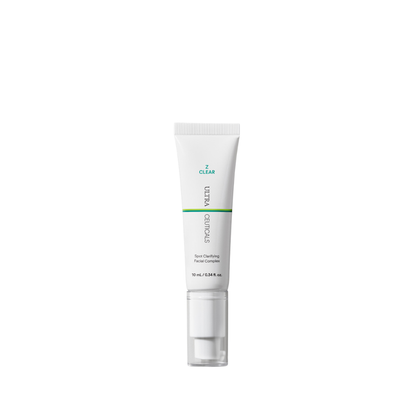Ultraceuticals Z Clear Spot Clarifying Facial Complex targeted blemish treatment with mandelic acid and salicylic acid for congested breakout-prone skin.