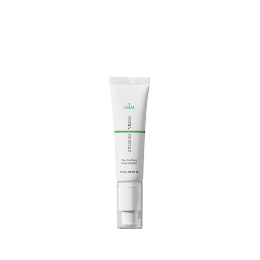 Ultraceuticals Z Clear Spot Clarifying Facial Complex targeted blemish treatment with mandelic acid and salicylic acid for congested breakout-prone skin.