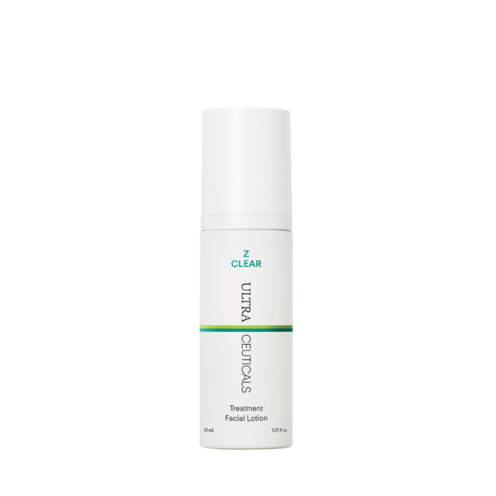 Ultraceuticals Z Clear Treatment Facial Lotion for oily, congested and breakout-prone skin with clarifying actives.