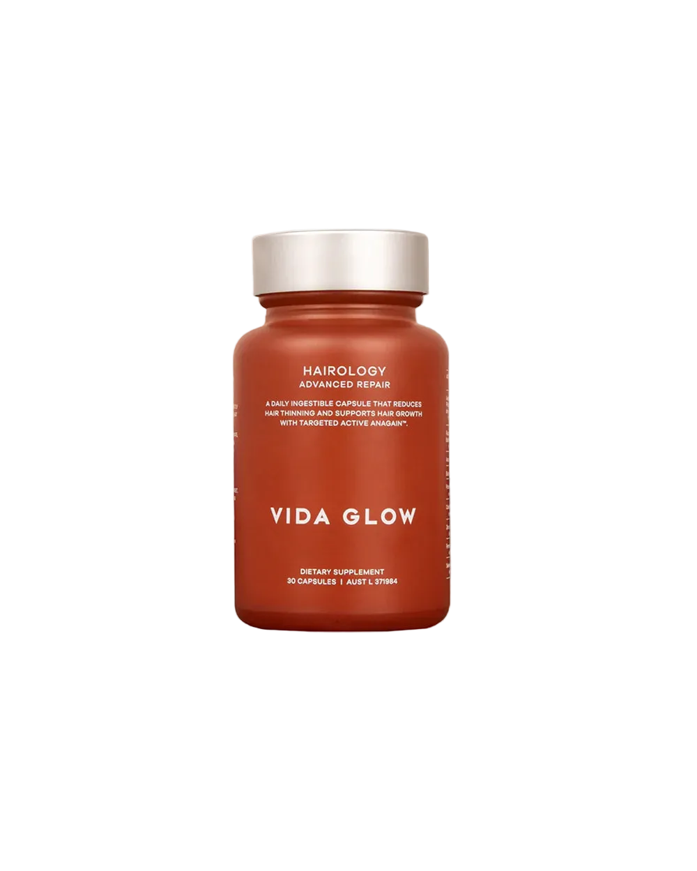 Vida Glow Advanced Repair Hairology advanced hair supplement for thinning hair, reduced shedding and stronger fuller-looking strands.