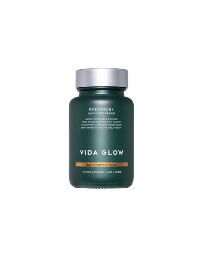 Vida Glow Advanced Repair Radiance+ capsules for pigmentation, dark spots, redness and uneven skin tone support