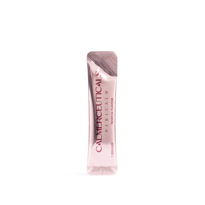 Calmerceuticals PeriCalm Peri Menopause premium liquid collagen peptides. Contains VERISOL® Marine Collagen