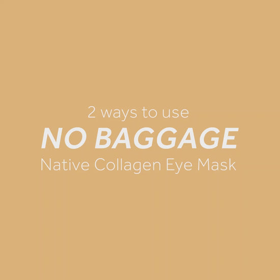 O Cosmedics Sale. No Baggage Native Collagen Eye Mask.