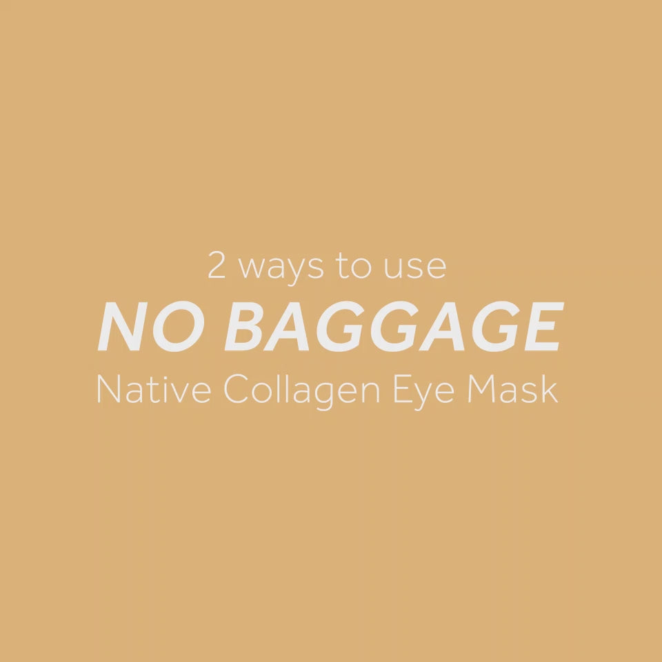 O Cosmedics Sale. No Baggage Native Collagen Eye Mask.